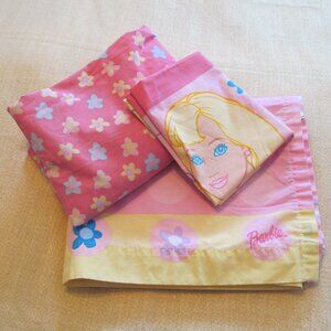 Vintage Barbie Sweet Dreams Bedding TWIN size bedsheets